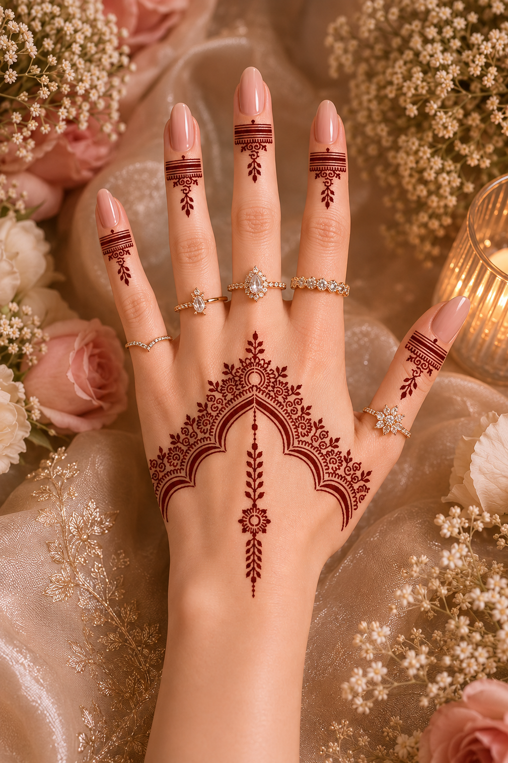 Shehnaz Florals- Henna Stencil