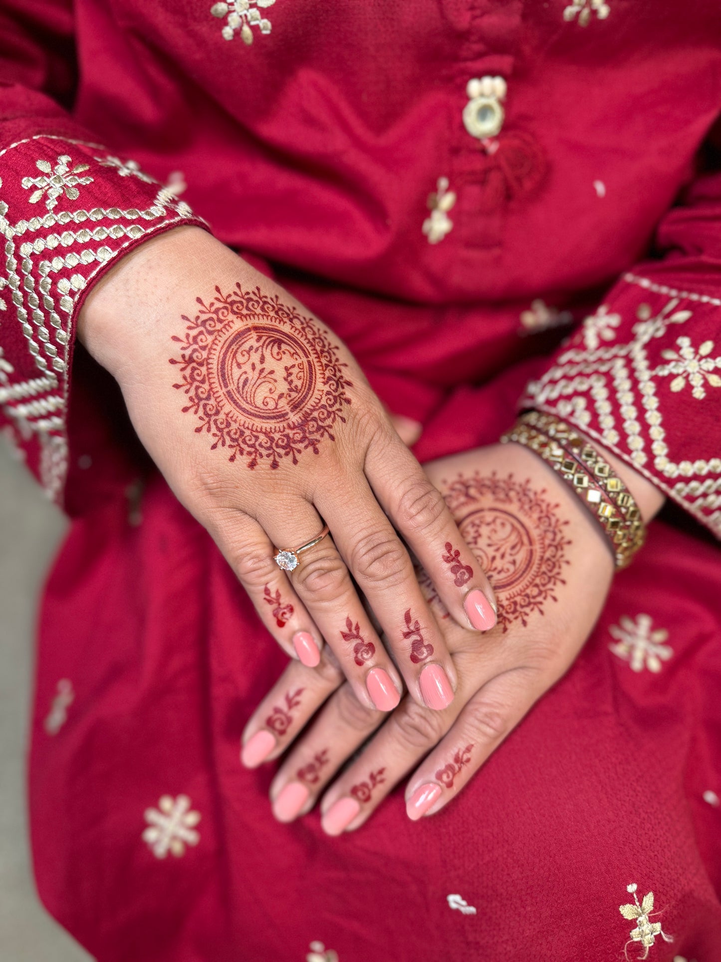Mehndi stencil