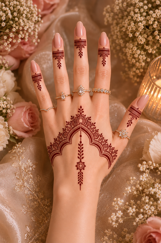 Shehnaz Florals- Henna Stencil