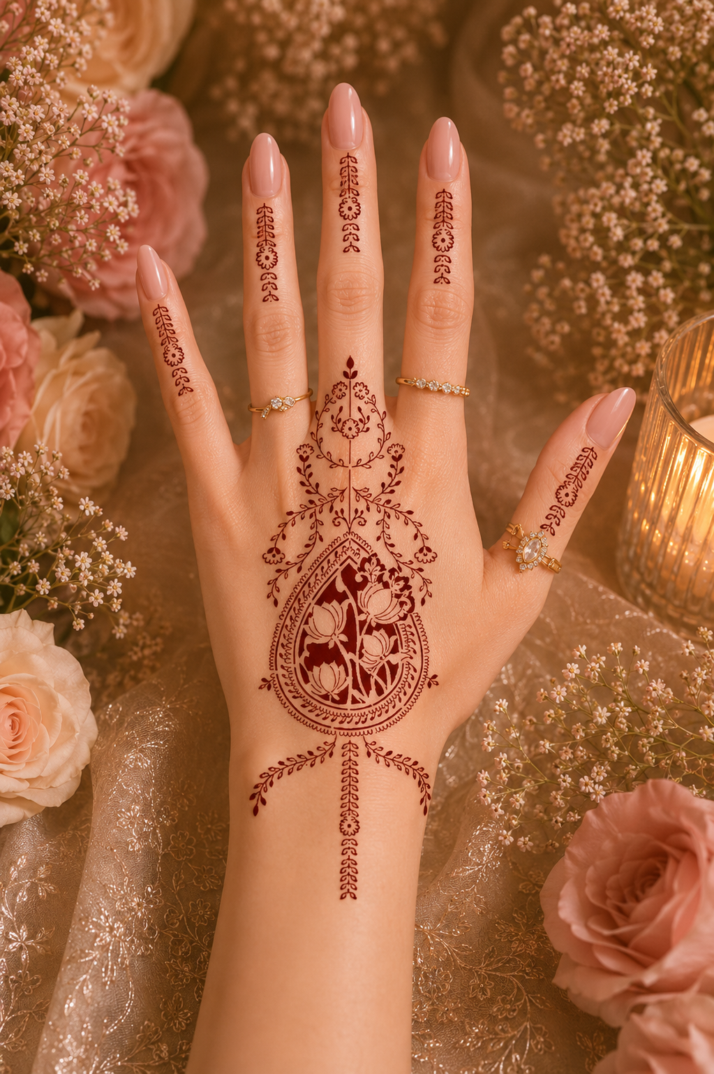Mah-e-Gul - Henna Stencil